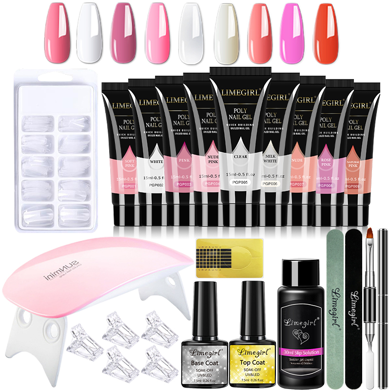 Polygel Nail Kit - 15 ml Nagel Gel Kit Für