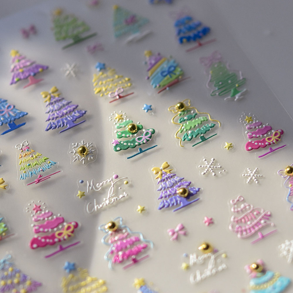 Nail Art Xmas Stickers - Weihnachten Nail Art Aufkleber Aufkleber 5D