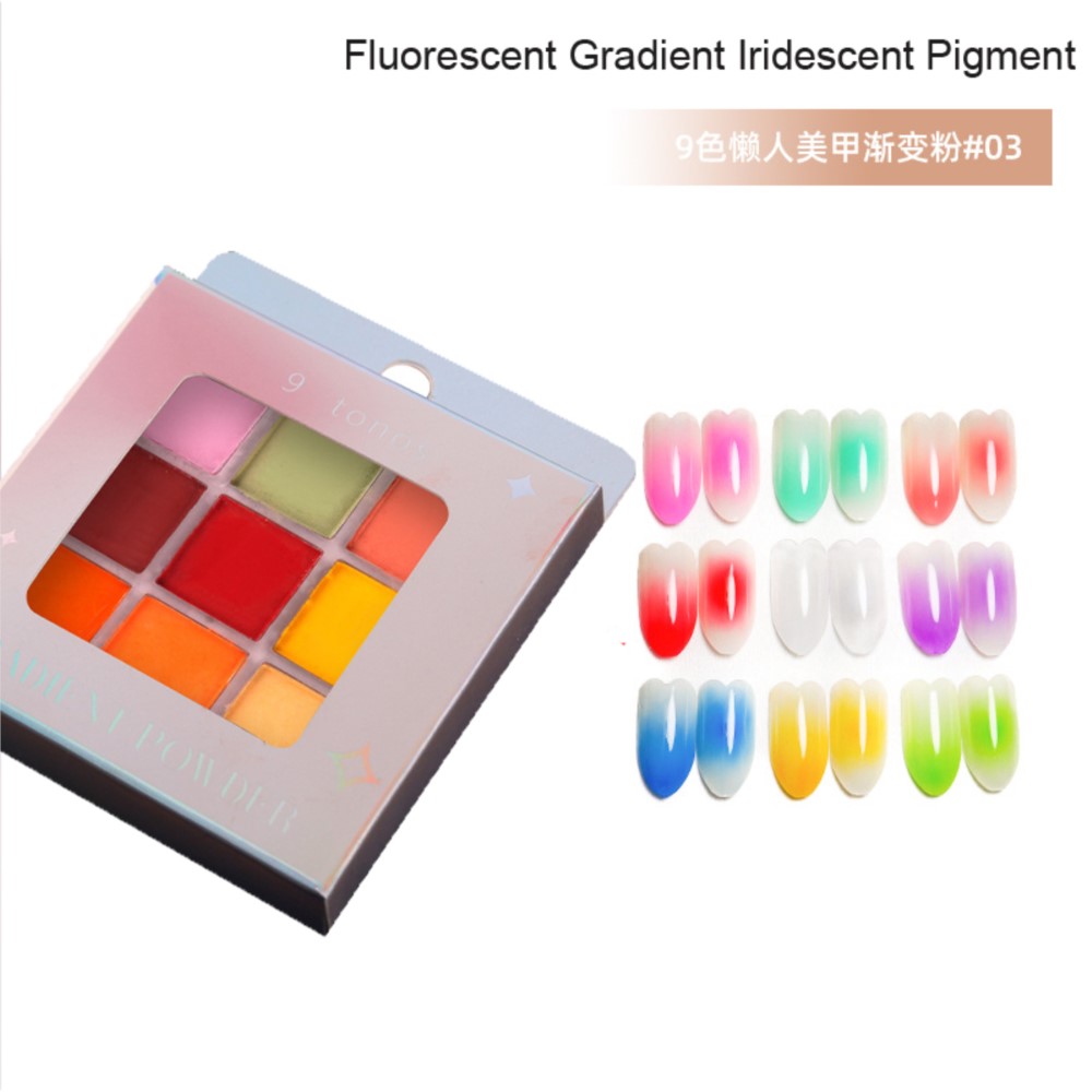 4/6/9 farben Nagel Pigment Pal – Nail Art Ombre Glitter Bewertung und Preis