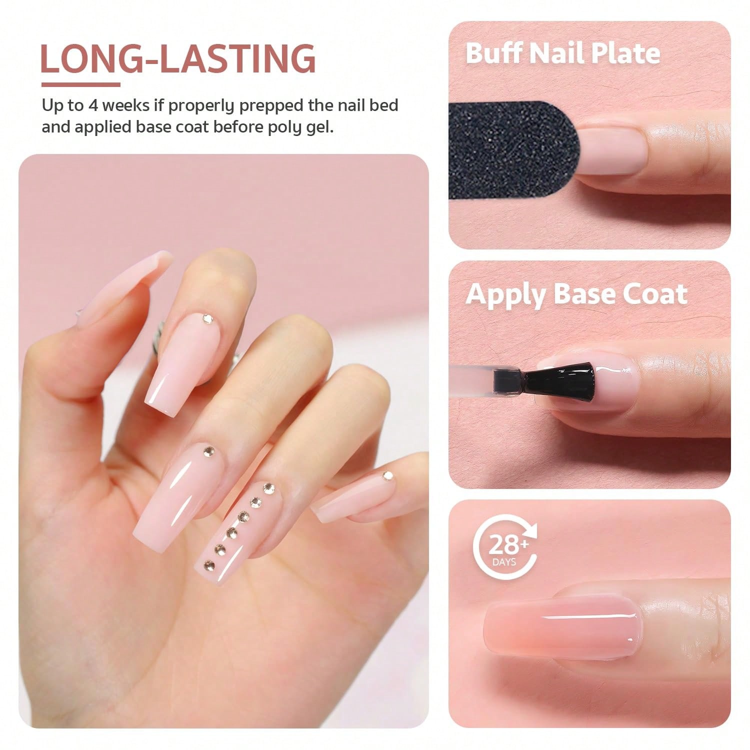 6-Farben Poly Extension Gel Na – Polygel Nail Kit Bewertung und Preis