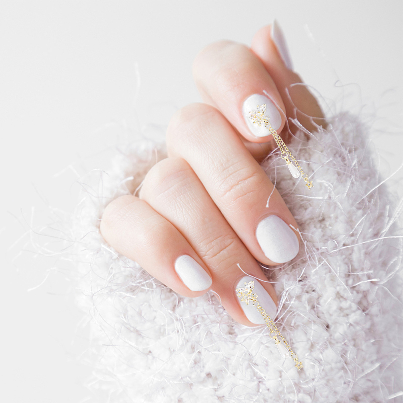 3 Stück Perlenanhänger-Nagelke – Nail Art Elegant Bewertung und Preis