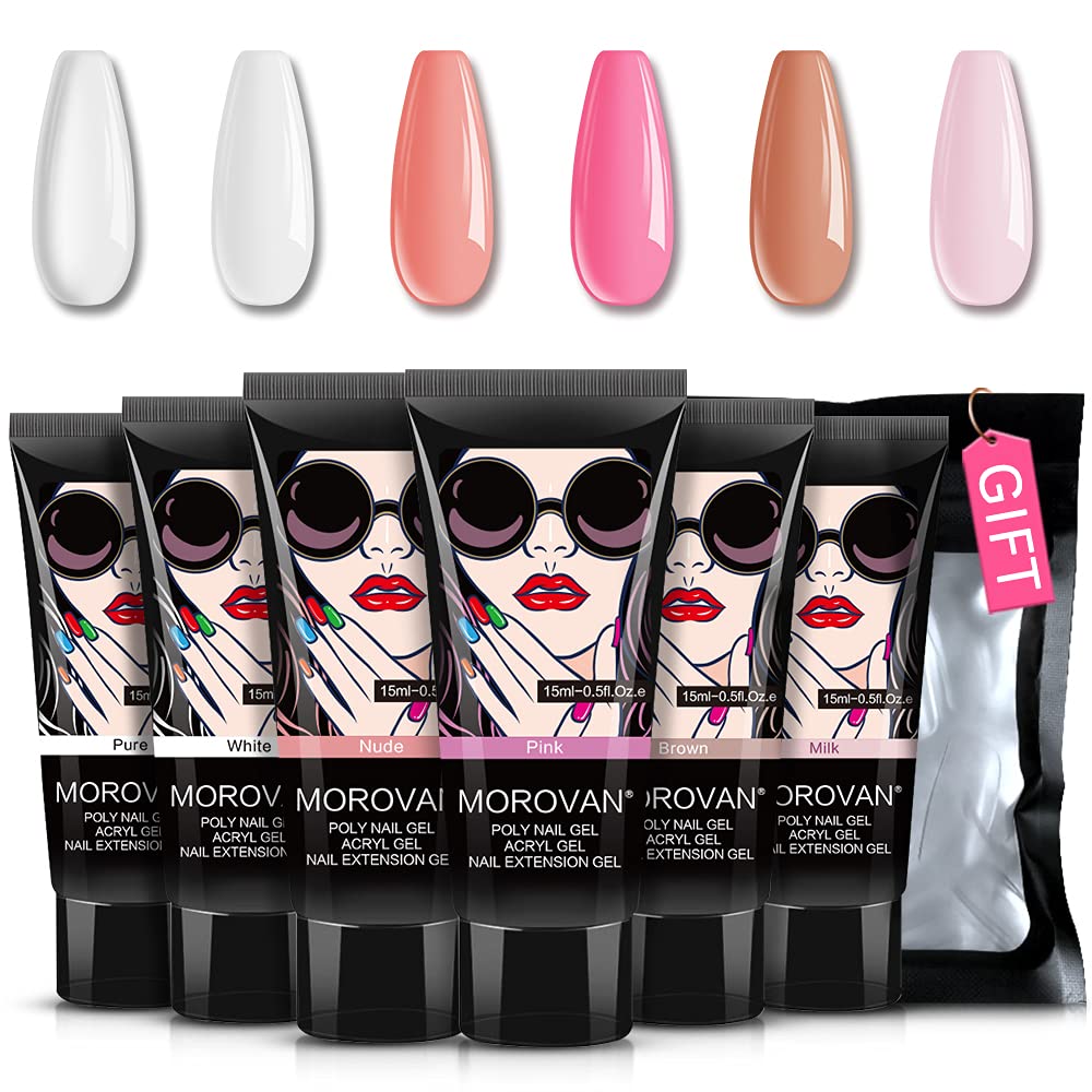 Poly Nagel Gel Kit -6 Farben 0 – Polygel Nail Kit Bewertung und Preis