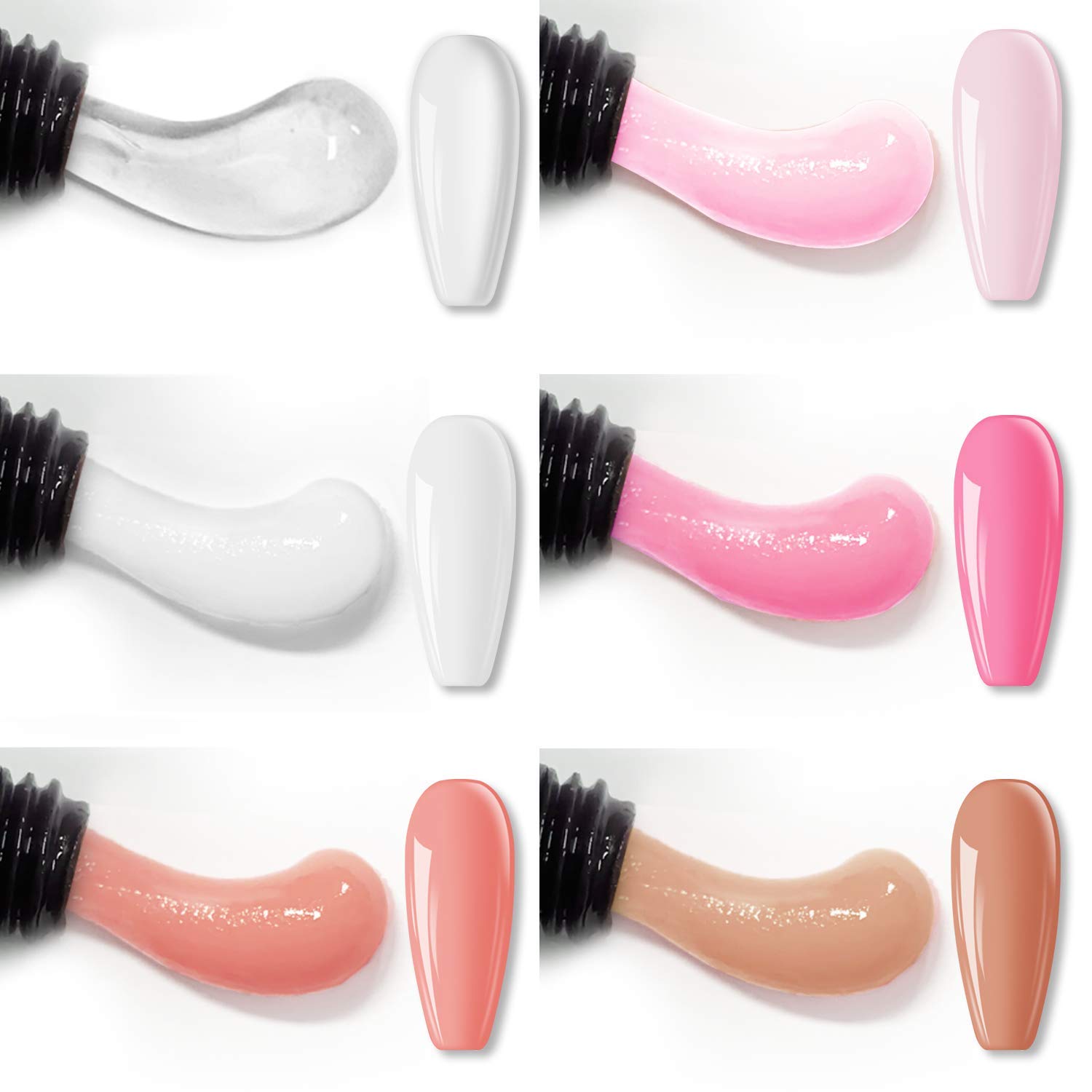 Poly Nagel Gel Kit -6 Farben 0 – Polygel Nail Kit Bewertung und Preis