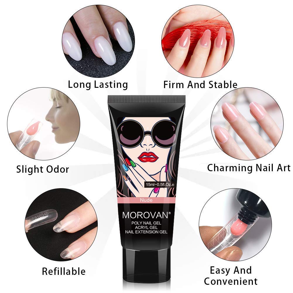 Poly Nagel Gel Kit -6 Farben 0 – Polygel Nail Kit Bewertung und Preis