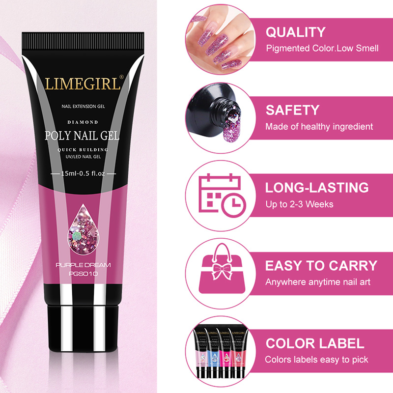 15 ml Nagel Gel Kit Für Schnel – Polygel Nail Kit Bewertung und Preis