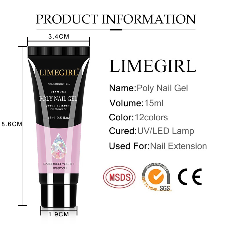 15 ml Nagel Gel Kit Für Schnel – Polygel Nail Kit Bewertung und Preis