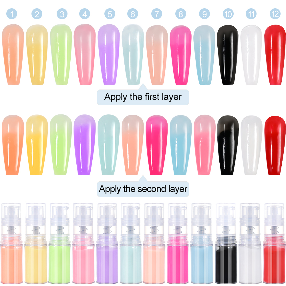 10g/flasche Nail art Ombre Spr – Nail Art Ombre Glitter Bewertung und Preis