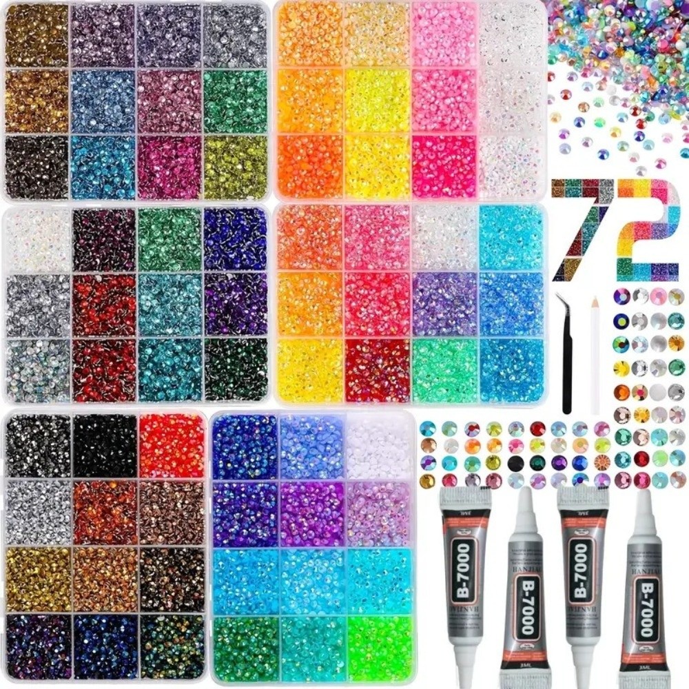 Mehrfarbiges Harz-Strass-Set i – Nail Art Jelly Bewertung und Preis