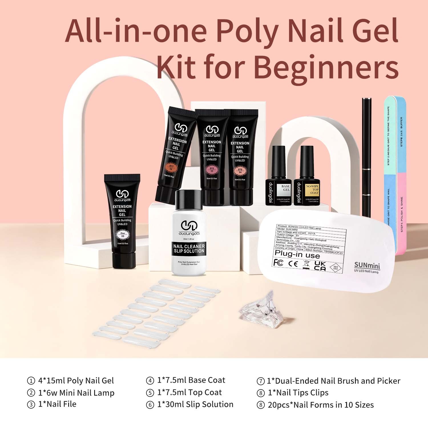 DOULINGDAI 4-Farben Duolingdai – Polygel Nail Kit Bewertung und Preis