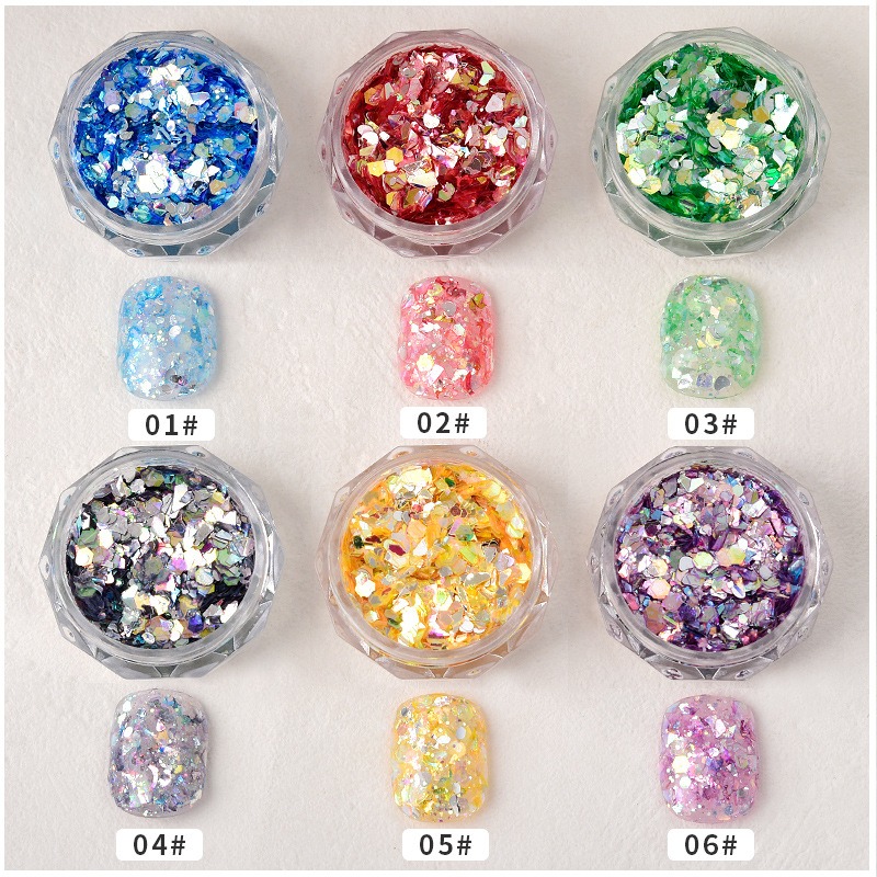 1 Stück Glitzernde Galaxy-Smar – Nail Art Emerald Blue Bewertung und Preis