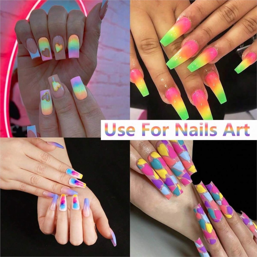 1 Satz bunte Neon Phosphor Pig – Nail Art Ombre Glitter Bewertung und Preis