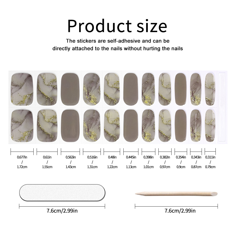 UV-freie Gel-Nagelstreifen, 22 – Nail Art Ombre Glitter Bewertung und Preis