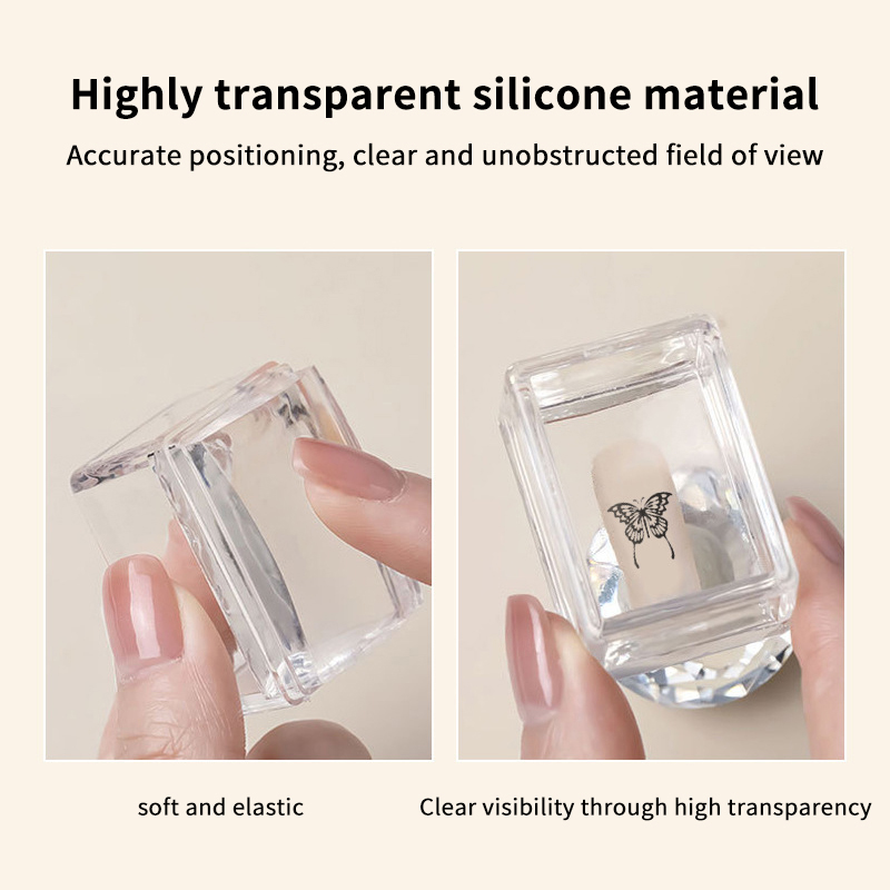 Transparenter rechteckiger Nag – Nail Art Jelly Bewertung und Preis