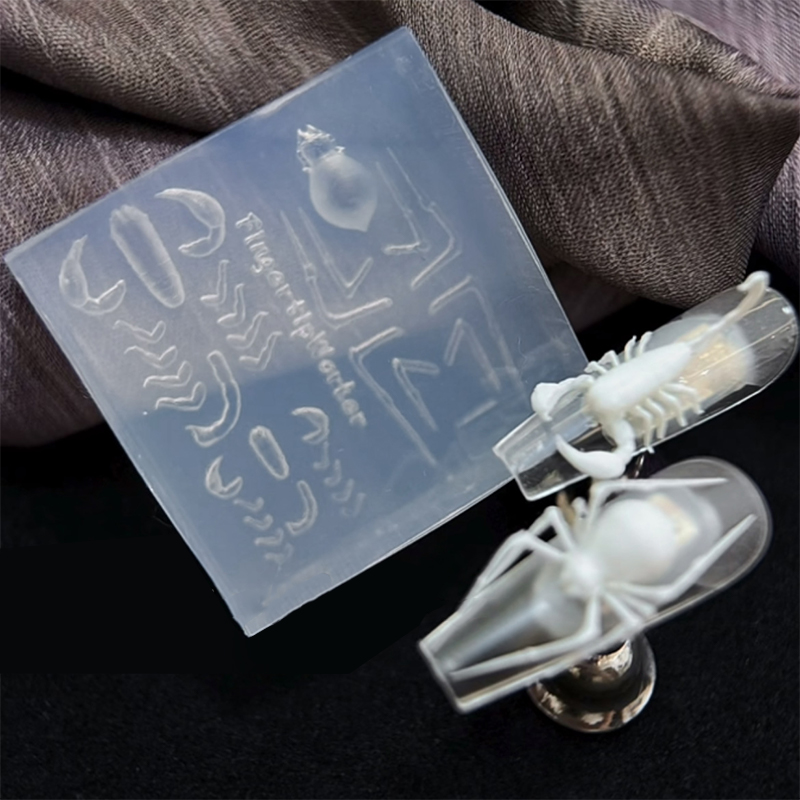 3D Spinnen- und Skorpion-Silik – Nail Art Inspo Bewertung und Preis