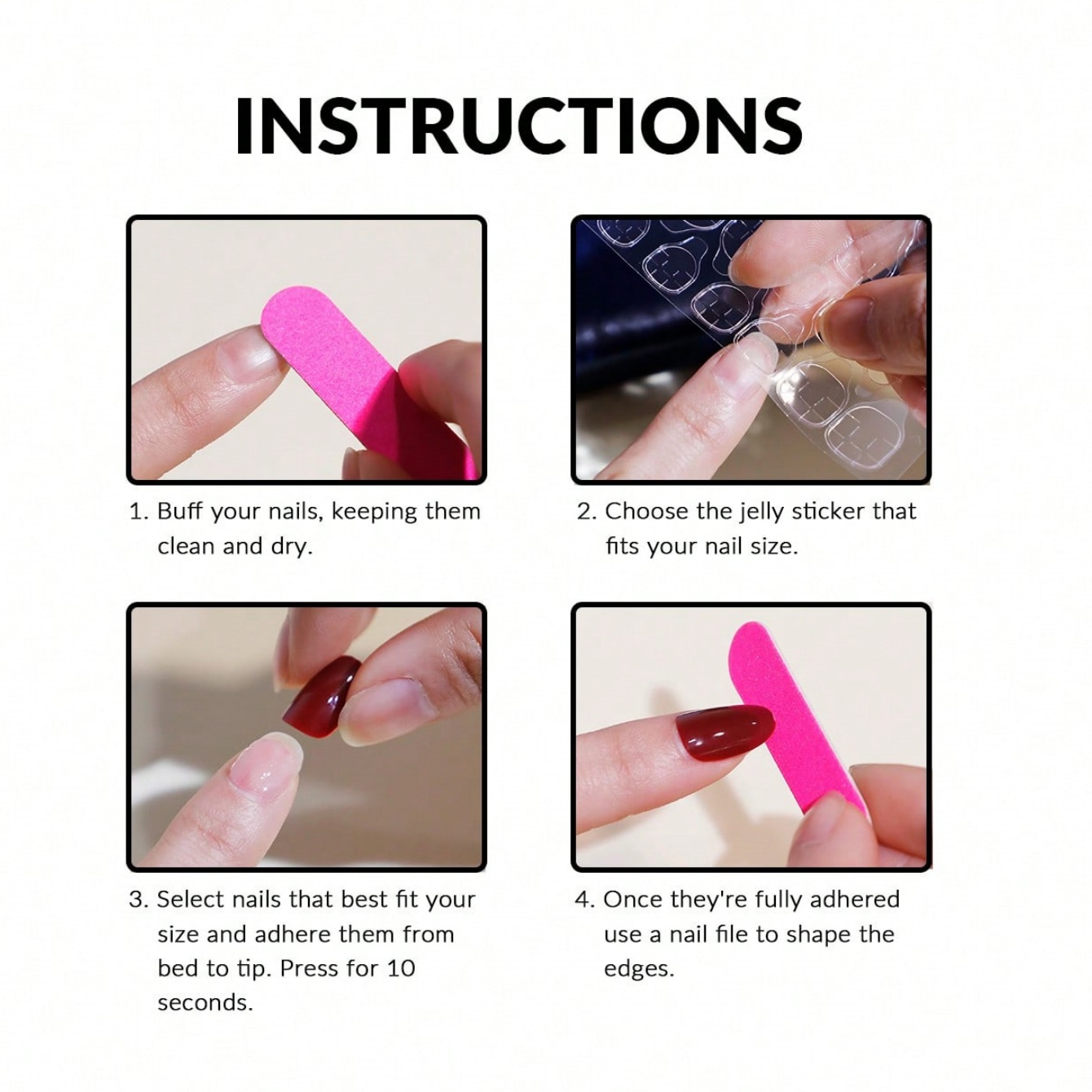 Zehn elegant handgepresste ova – Nail Art Elegant Bewertung und Preis