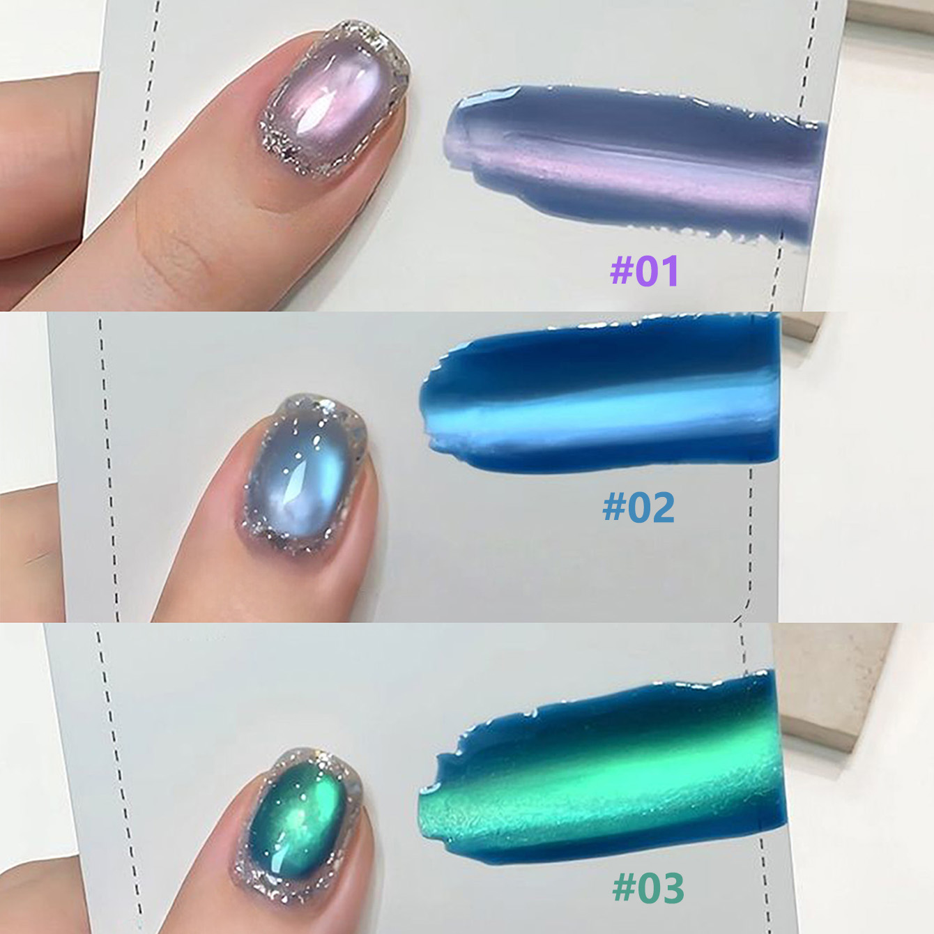 1 Stück SHAKA Sea Fantasy Cat  – Nail Art Emerald Blue Bewertung und Preis