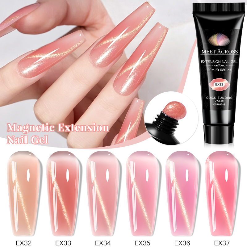 6er-Set 20ml Cat Eye Poly Nage – Polygel Nail Kit Bewertung und Preis